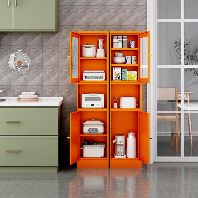 Metal Bathroom Storage Cabinet 67" Slim Bathroom Organizer - Image 2