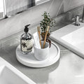 Turntable Vanity Tray 9 Inch for Perfume Candle, Bamboo Kitchen Sink Countertop by VeyFey