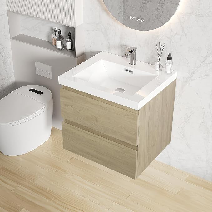 24 Inch Floating Bathroom Vanity by Runave