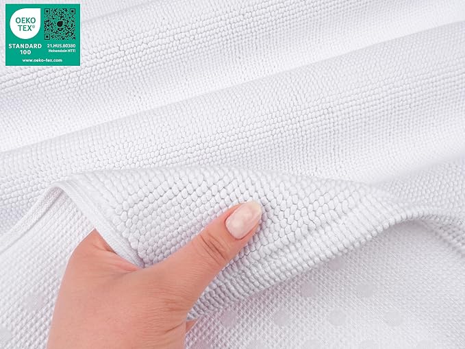 American Soft Linen Bath Rug, 20 in 34 in 100% Cotton Bath Mats Rugs - Image 6