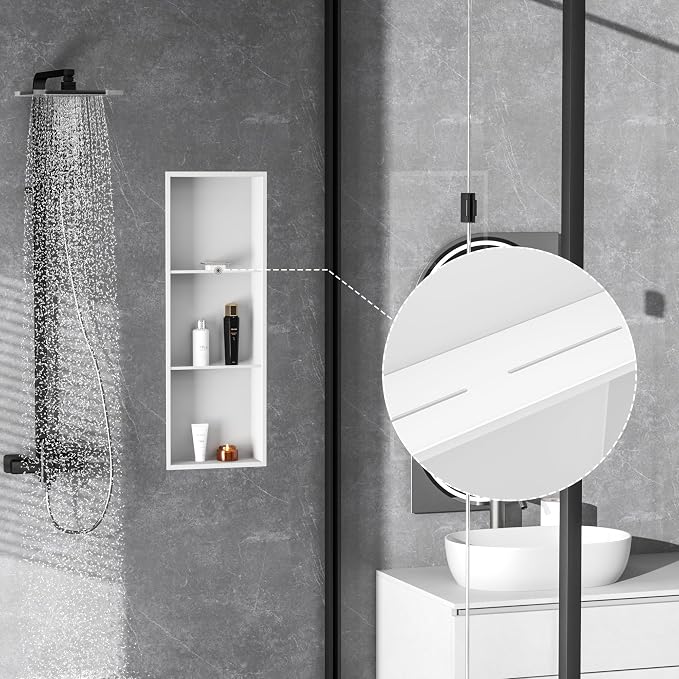 Neodrain 12X36 Inch Shower Niche, Waterproof Wall Shelf - Image 5
