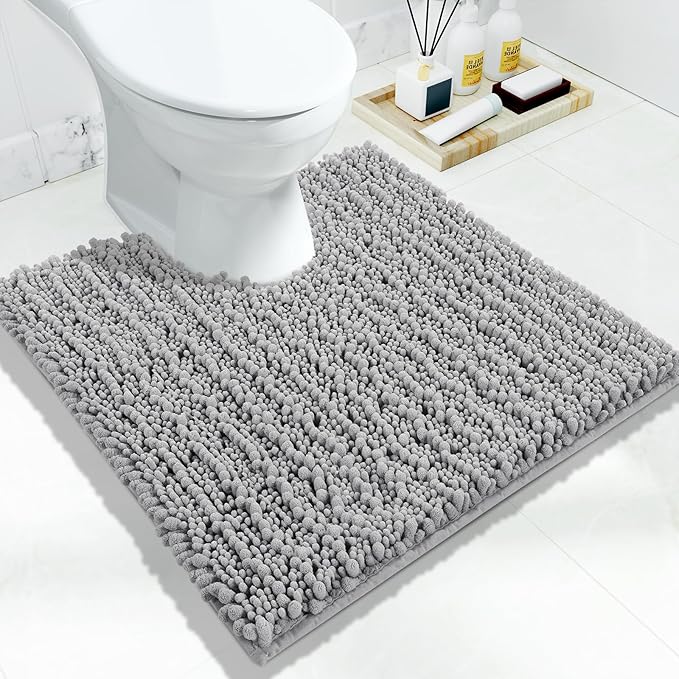 Yimobra Toilet Rug U Shaped Washable 24x24 Inch by Yimobra