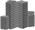 Salon Towels – 50 Pack Grey Hand Towels 100% Cotton Spa Towels – 16x27 inches by TOALLA