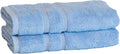 Mosobam Luxury Turkish Set of 2 Hand Towels 16X30 Allure Blue 700 GSM Bamboo by Mosobam