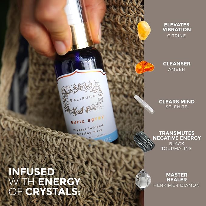 BALIPURA - Space Clearing Healing Aura Crystal Spray - Black Tourmaline & - Image 5