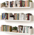 Wall Bookshelf, 36 Inches U Shaped Wall Shelves, Long Deep Floating Shelves by Unknown