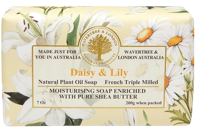 Wavertree & London Daisy & Lily Scented Natural Soap, 7oz Moisturizing French - Image 7