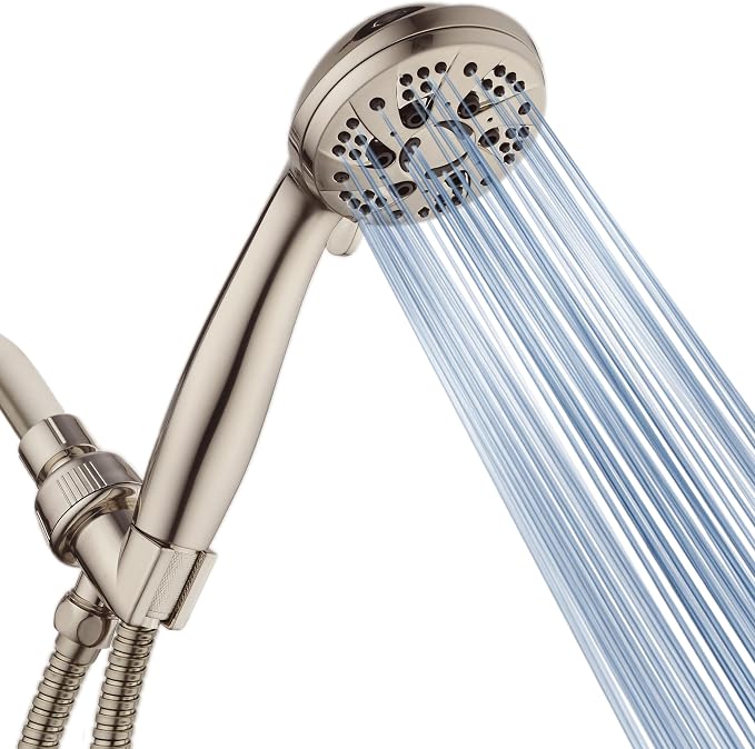 AquaDance For California High Pressure 6-Setting Full Brushed Nickel Face by AquaDance