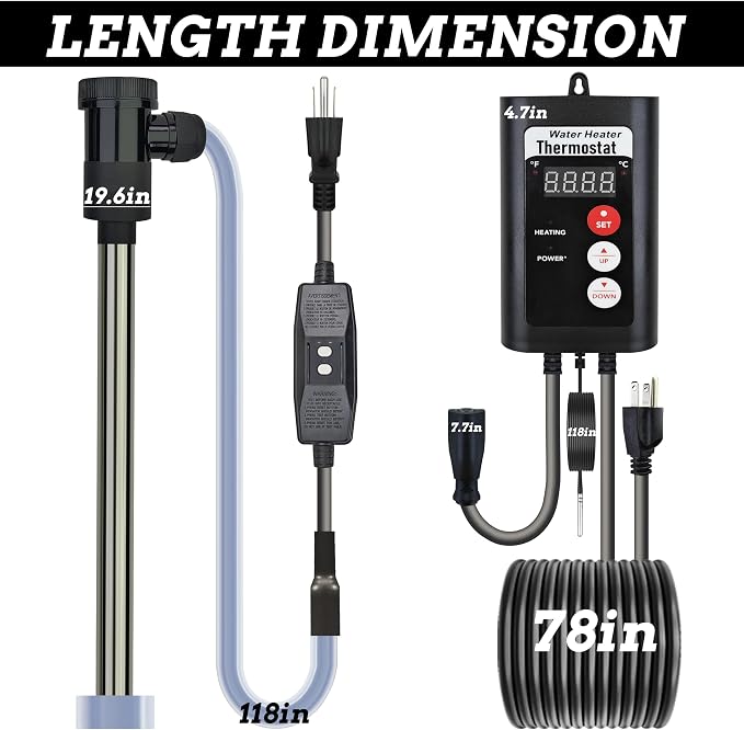 3500W 240V Above-Ground Pool Immersion Water Heater - Image 4