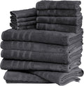 Mosobam Luxury Turkish 14pc XL Deluxe Bath Bundle Body Hand Face Towel and Mat by Mosobam
