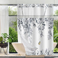 No Hook Shower Curtain and Liner Set, Bath Curtain Sets by TWLSNCD
