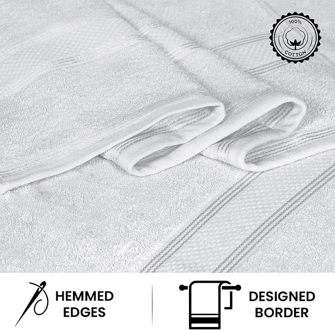 Casa Lino Bath Towel Set of 8 - Image 4