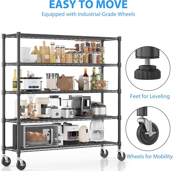 Homdox Heavy Duty Metal Shelves - Image 5