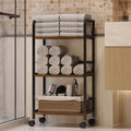 Towel Rack Free Standing Rolling 3-Tier by Feyejade