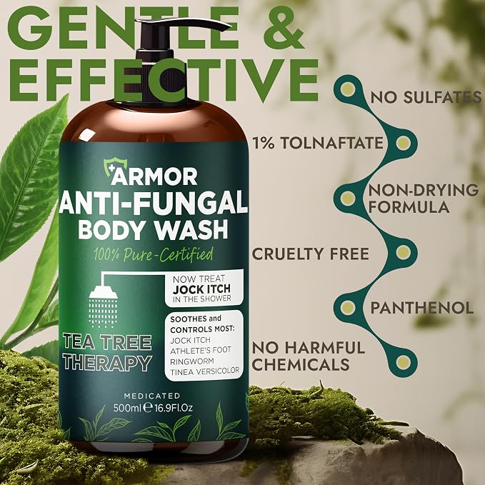 Antifungal Body Wash with Tea Tree Oil | Antibacterial Soap - Image 3