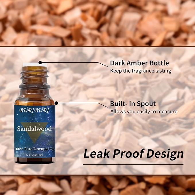 Lavender and Sandalwood Essential Oil, 100% Pure, Organic Aromatherapy - Image 6
