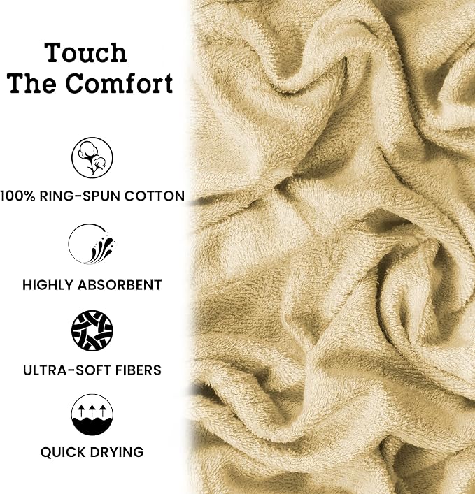 Casa Lino Linen Brown Bath Towels Set of 4 - Image 6