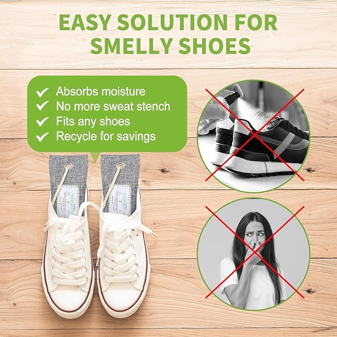 CLEVAST 6 Pack Activated Bamboo Charcoal Air Purifying Bags, Natural Fresh Odor - Image 3