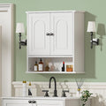 Bathroom Medicine Cabinet, 2 Doors White Bathroom Wall Cabinet by Mepplzian