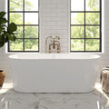FerdY Shangri-La 67" Acrylic Freestanding Bathtub, Classic Oval Shape Acrylic by FerdY