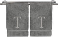 Monogrammed Hand Towel, Personalized Initial Gift, Extra Absorbent 100% Turkish by BareCotton