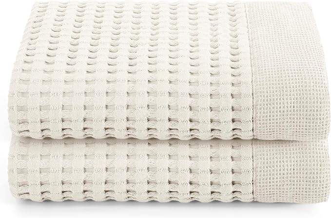 GILDEN TREE Waffle Hand Towels for Bathroom Quick Dry Large Luxury Lint Free by GildenTree