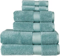 Christy Supreme Hygro 6 Piece Towel Set | Mineral Blue | 100% Luxury Supima by Christy