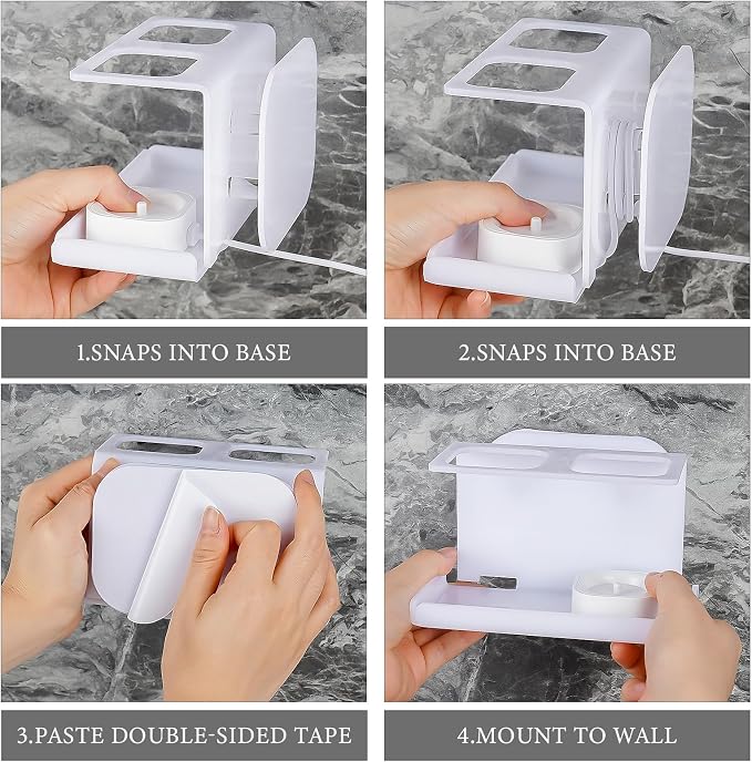 Electric Toothbrush Holder Wall Mounted, Electric Toothbrush Cord Organizer - Image 3