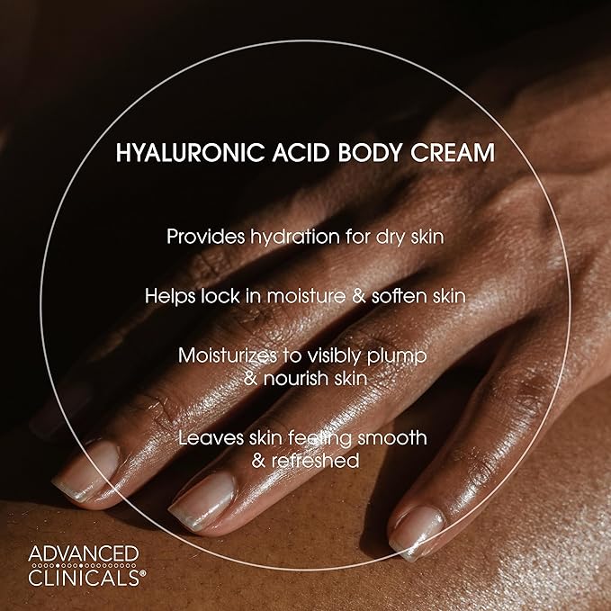 Advanced Clinicals Retinol Body Cream + Hyaluronic Acid Moisturizer 2pc - Image 8