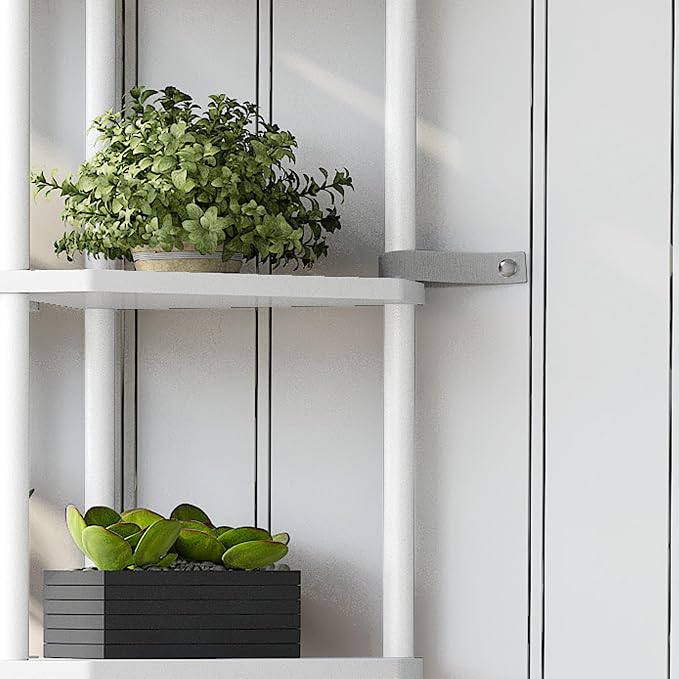 6 Tier Corner Shelf with LED Light, 66.5'' Tall Standing Shelf, Narrow Display - Image 9