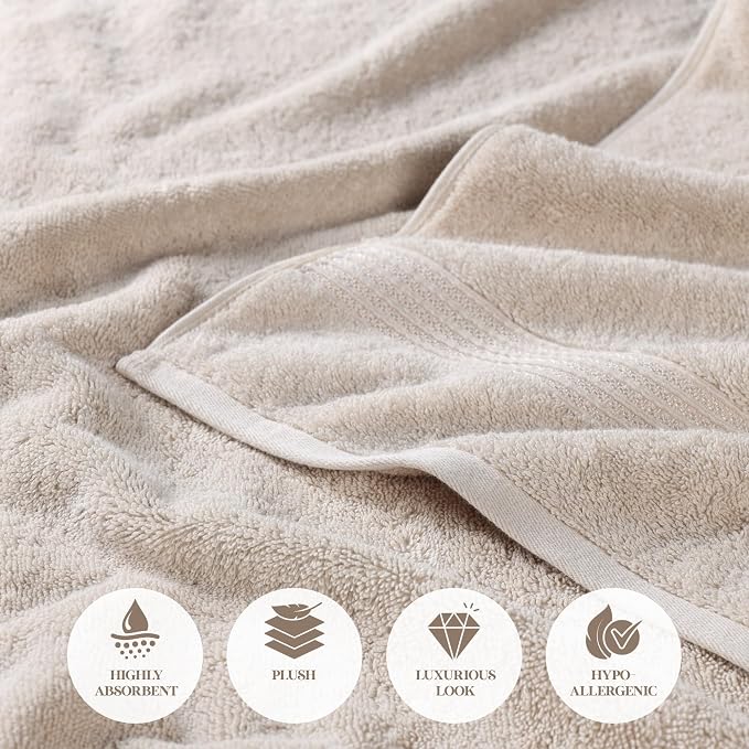 Superior Egyptian Cotton Bath Towel Set, Towels - Image 6