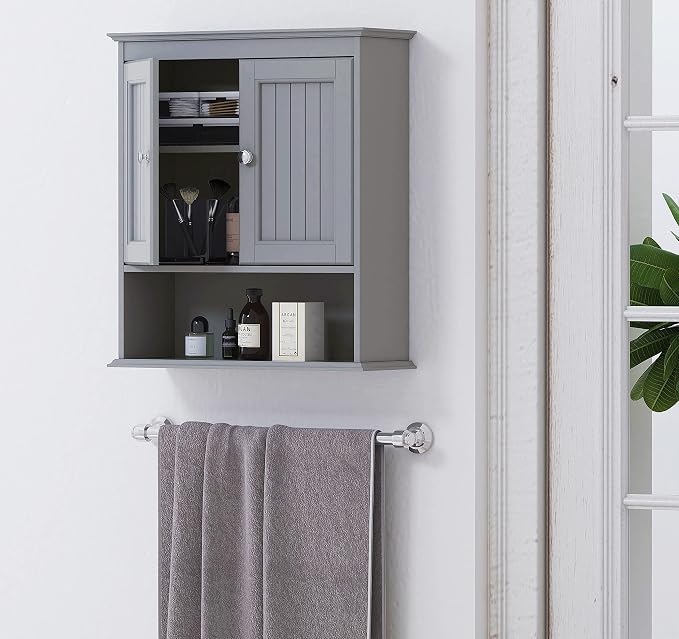 Spirich Bathroom Wall Cabinet, Wall Mounted Medicine Cabinet Organizer - Image 2
