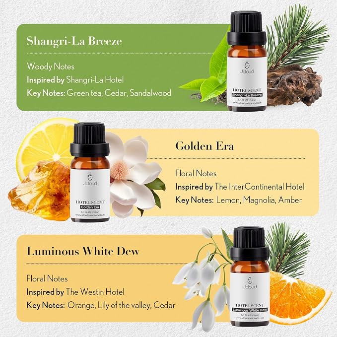 JCLOUD Hotel Diffuser Oils Set | Top 6 Luxury Hotel Inspired Essential Oils - Image 5
