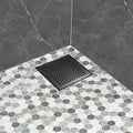 Neodrain 6-Inch Black Shower Drain, Square Drains by Neodrain