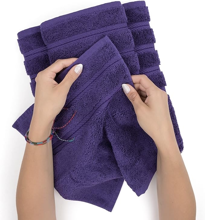 American Soft Linen Luxury 4 Piece Bath Towel Set, 600 GSM 100% Cotton Turkish - Image 6