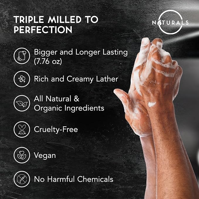 O NATURALS 7.76 oz Exfoliating Soap Bar Cedarwood - Image 4