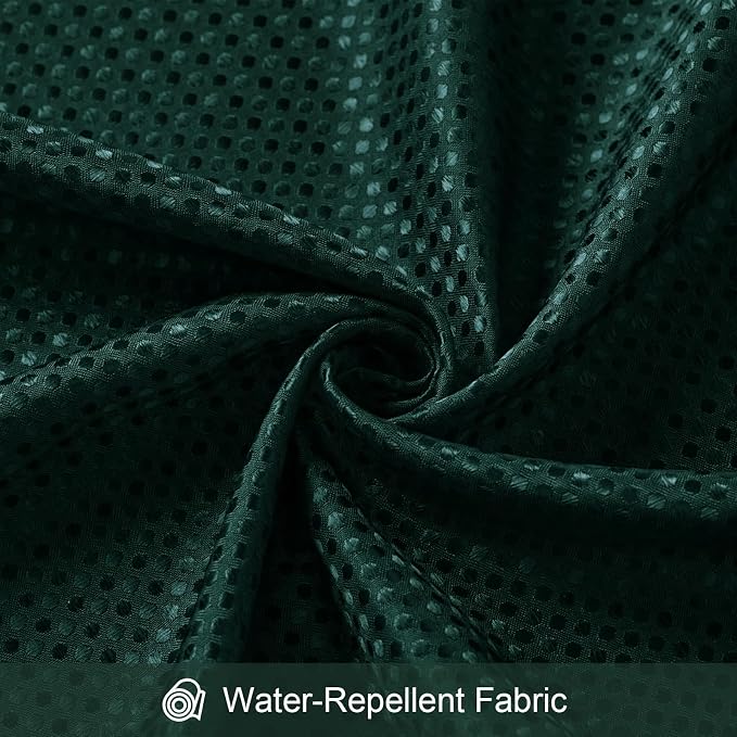 3 in 1 Extra Long Dark Green Shower Curtain Set-72 W x 84 H, Modern Waffle and - Image 7