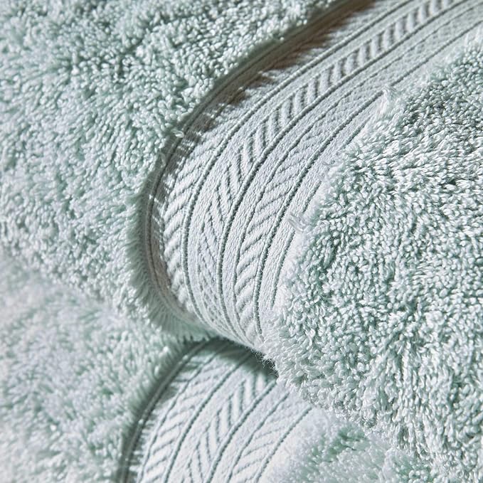 Christy Renaissance 6 Piece Blue Towel Set | 100% Egyptian Cotton | Luxury - Image 3