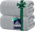 DAN RIVER Pack of 2 Bath Sheet 35x70 Inches, Extra Large Ribbed Oversized Bath by DanRiver