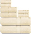 Casa Lino Bath Towel Set of 8 by CASALINO