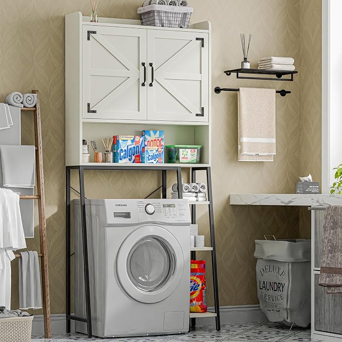 Vabches Over The Toilet Storage Cabinet, Farmhouse Storage Cabinet Over Toilet - Image 7
