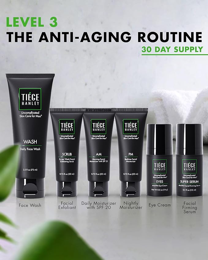 Tiege Hanley Skin Care Set for Men, Anti Aging Routine, System Level 3 - Image 2
