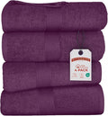 RIVERSIDE 100% Ring Spun Cotton Large Bath Towels Set of 4, 27 x 54 Inches – by RIVERSIDE