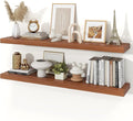 Floating Shelves for Wall, 9.3" Deep Wall Mounted Rustic Wood Shelves for by Unknown