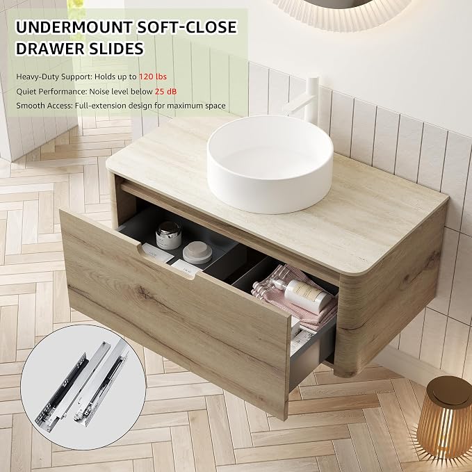 Yayzy 24” Floating Bathroom Vanity - Image 3