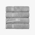 SALBAKOS 100% Turkish Cotton Bath Towel Set of 4 27x54 inch | Heirloom Quality by SALBAKOS