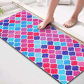 godehone Shower Mats Non Slip Without Suction Cups, PVC Loofah Bathroom Mats by godehone