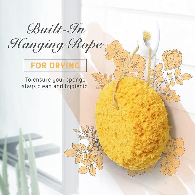 Spongentle Deep Cleansing Body Loofah Sponge, Natural Colors, - Image 7