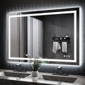 ISKM 48'' x 32'' LED Mirror for Bathroom Lighted Vanity Mirror for Wall Front by ISKM-IStillKeepMovin