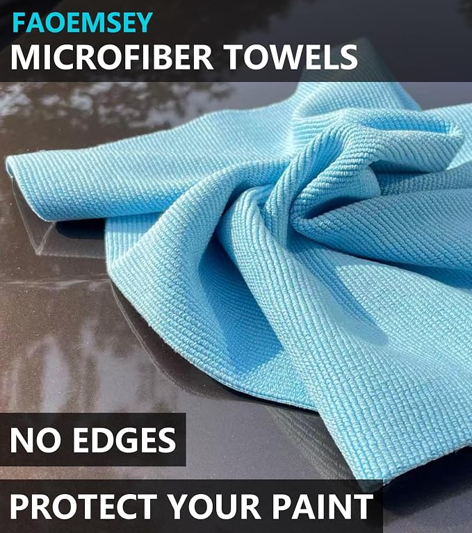 Microfiber Towels, 420GSM Edgeless, Soft Absorbent, Professional Polishing - Image 5